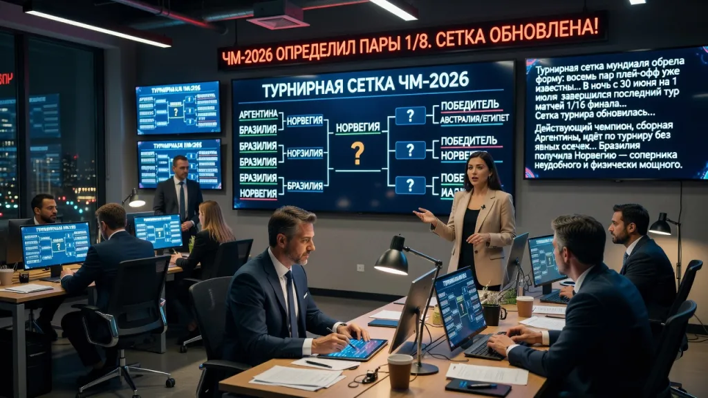 ЧМ-2026 определил пары 1/8. Сетка обновлена!
