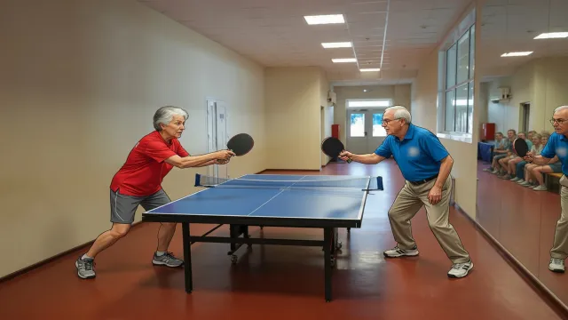 Теннис 55+: бьются в Октябрьске. Пенсионеры за ракетки!