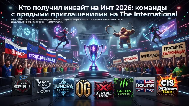 Кто получил инвайт на Инт 2026: команды с прямыми приглашениями на The International