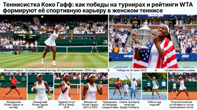 Теннисистка Коко Гафф: как победы на турнирах и рейтинги WTA формируют её спортивную карьеру в женском теннисе